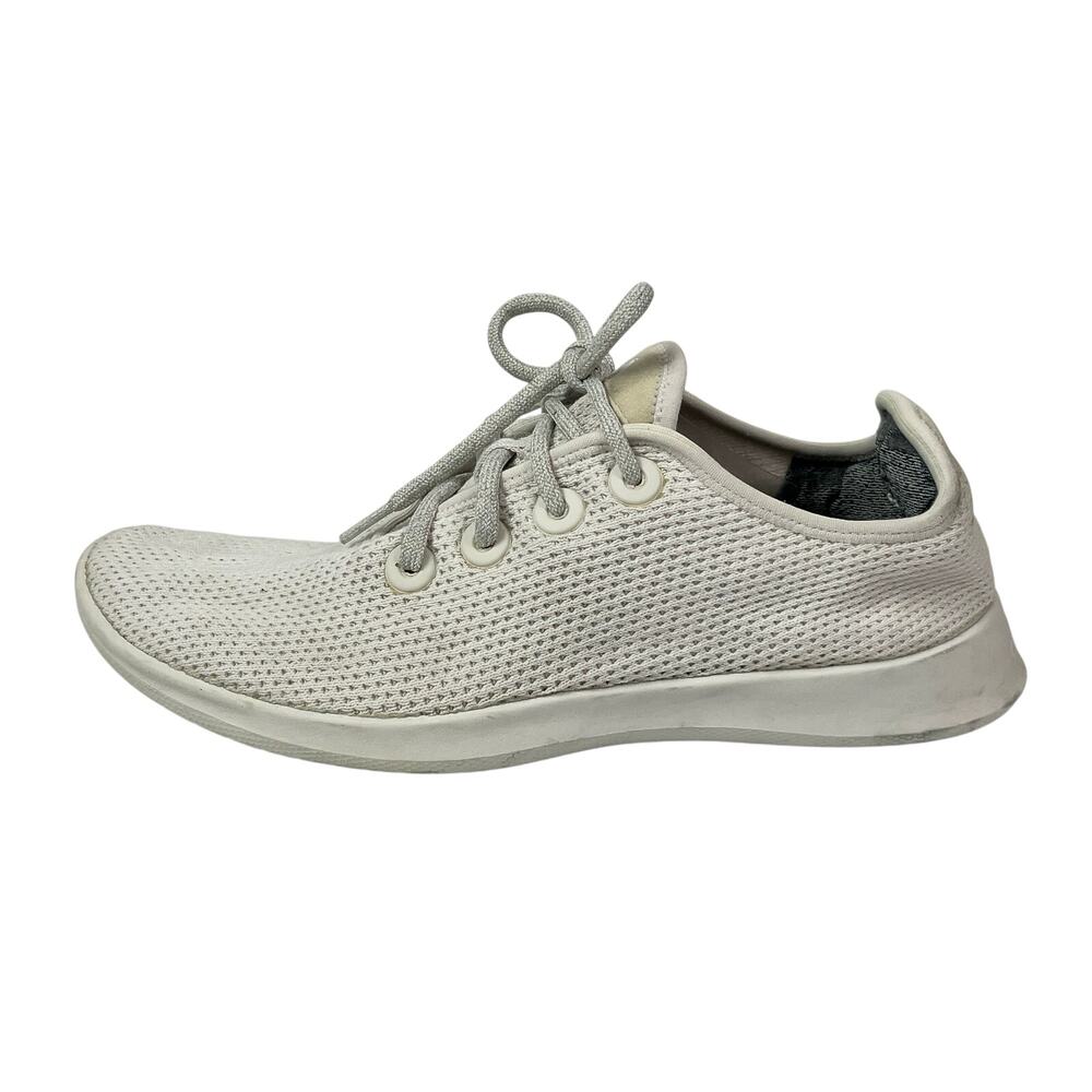 Allbirds Tree Runner Off White Lace Up Athletic Running Sneakers Shoes Size 12in